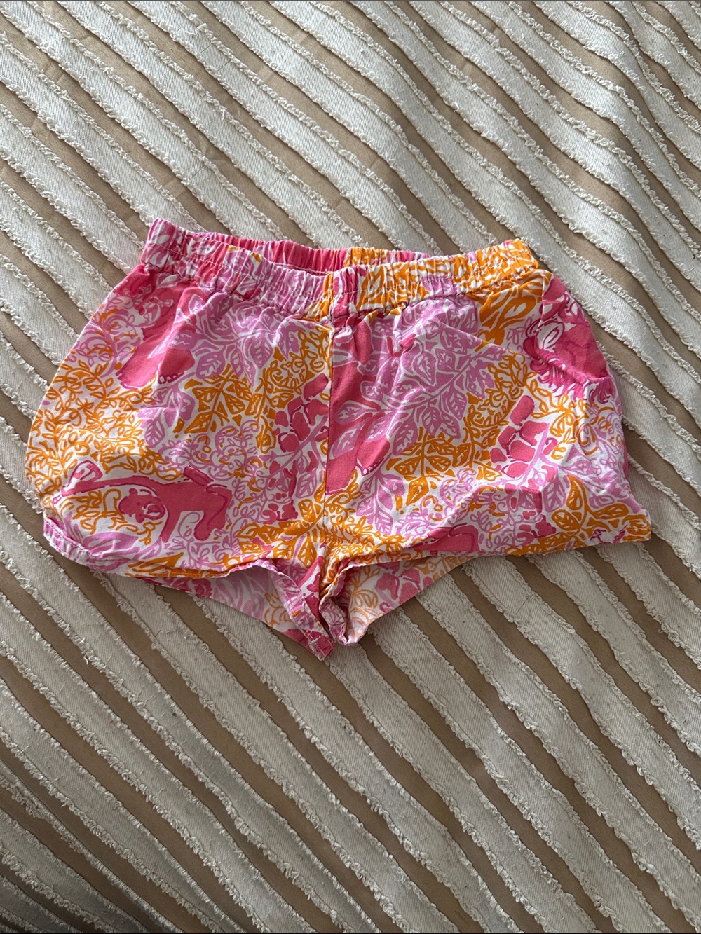 Lilly Pulitzer Pink & Orange Floral Shorts (White Label)
